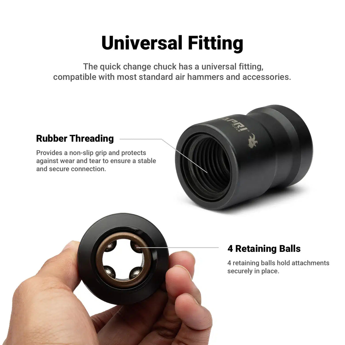 Quick Change Chuck for Air Hammers
