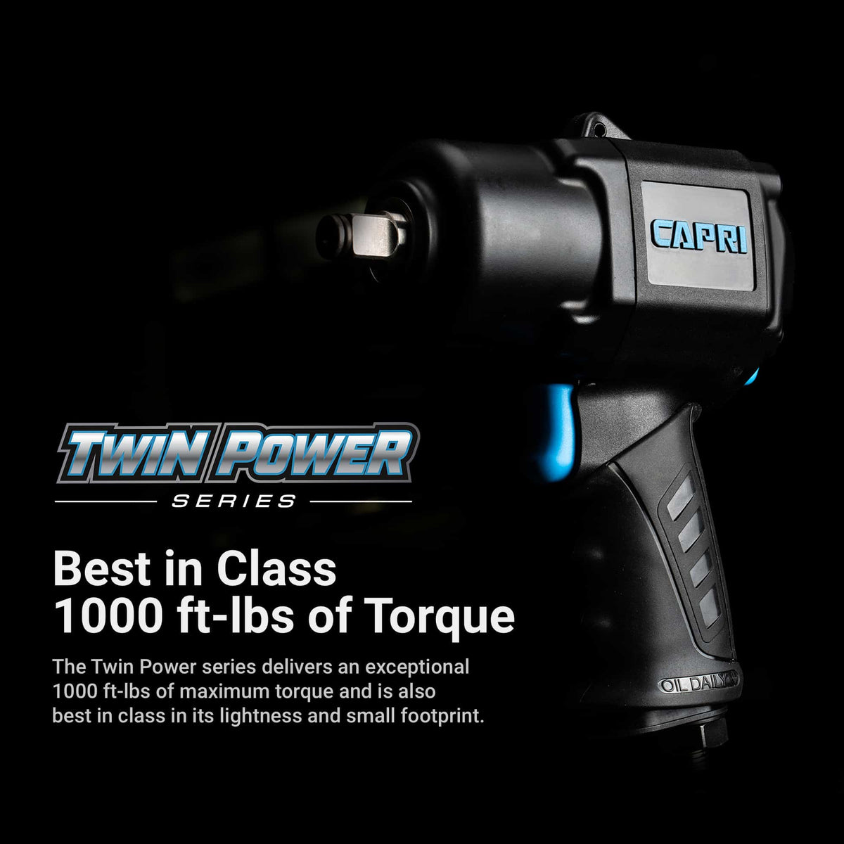 1/2" Drive Impact Wrench, Twin Power