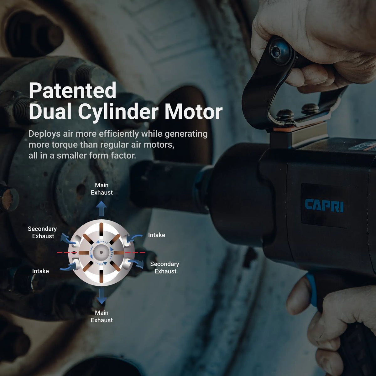 3/4" Drive Impact Wrench, Twin Power