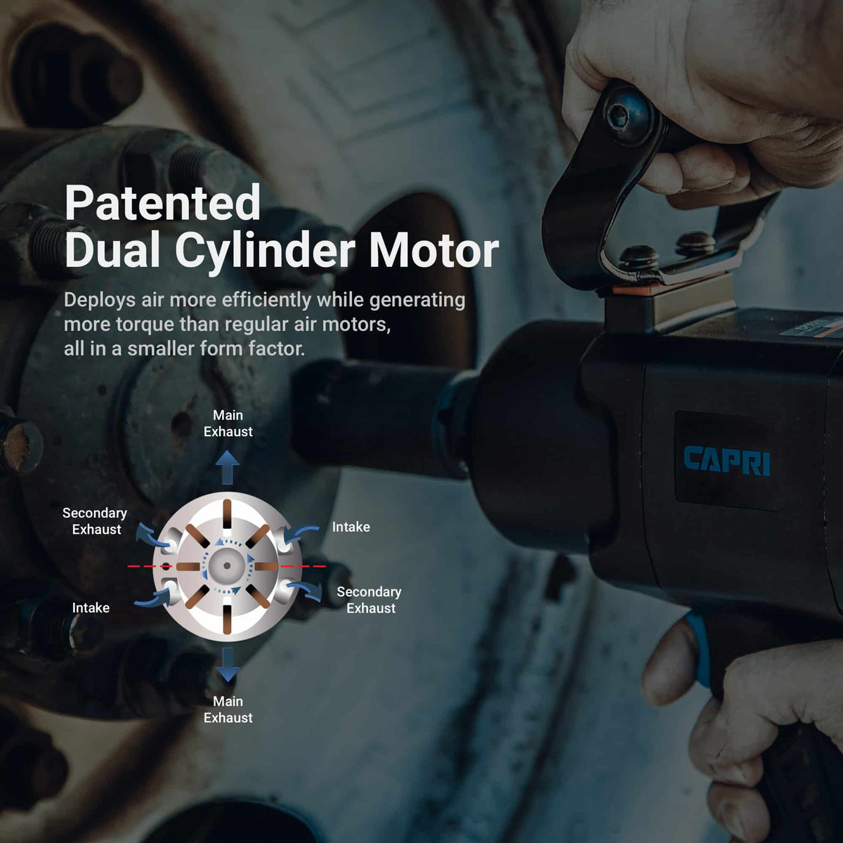1" Drive Impact Wrench, Twin Power