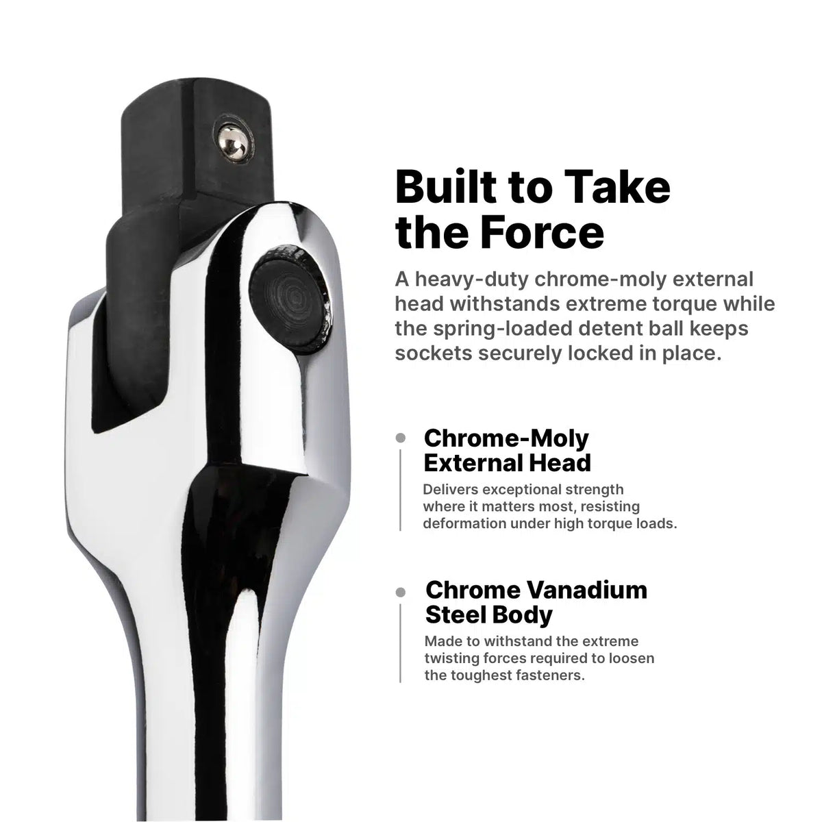 1/2" Drive Extended Leverage Breaker Bars with Soft Grip