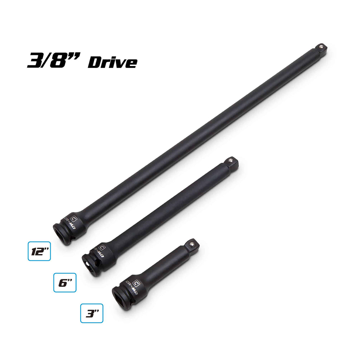 3/8" Drive Impact Wobble Extension Bars