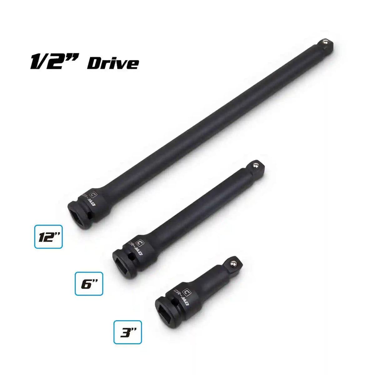 1/2" Drive Impact Wobble Extension Bars