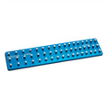 3/8" Drive Premium 3 Row Aluminum Socket Tray, Metric 6-22 mm, Blue
