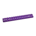 3/8" Drive Premium 2 Row Aluminum Socket Tray, Metric 6-22 mm, Purple