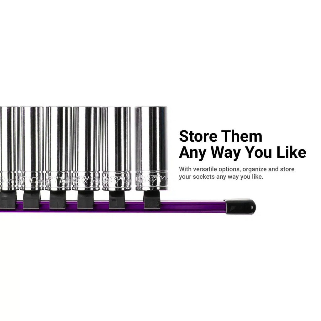 Aluminum Socket Rails, Individuals (Purple)