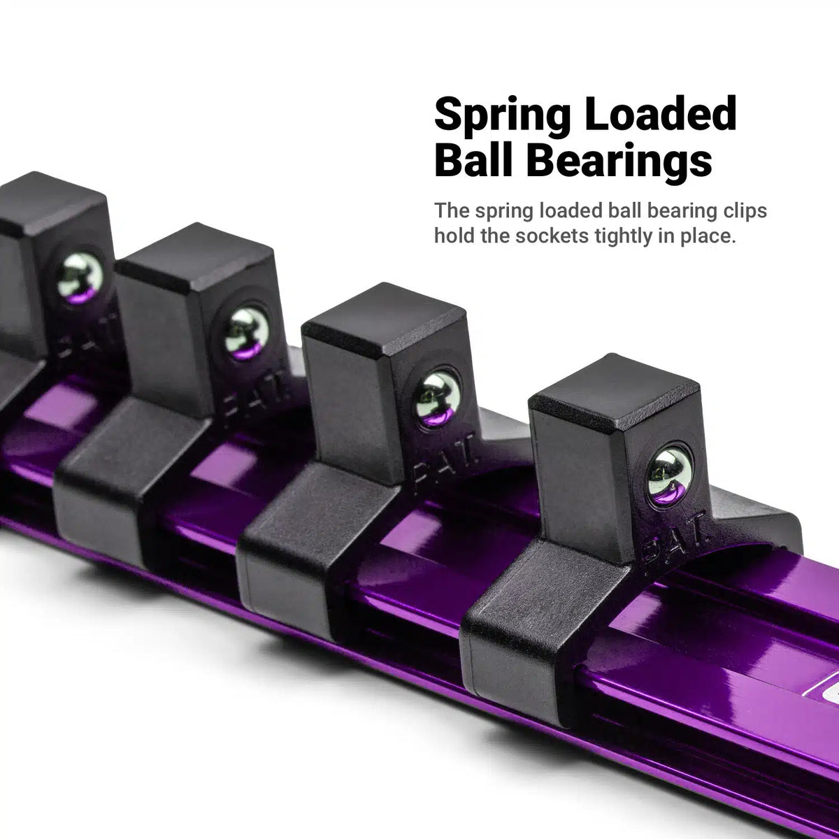 Aluminum Socket Rails, Individuals (Purple)