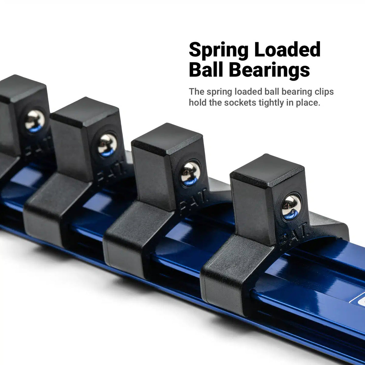 Aluminum Socket Rails, Individuals (Blue)