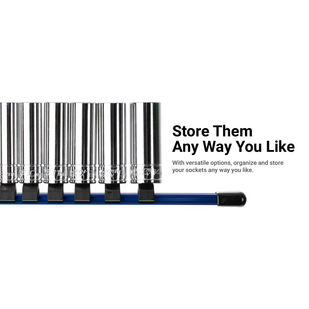Aluminum Socket Rails, Individuals (Blue)