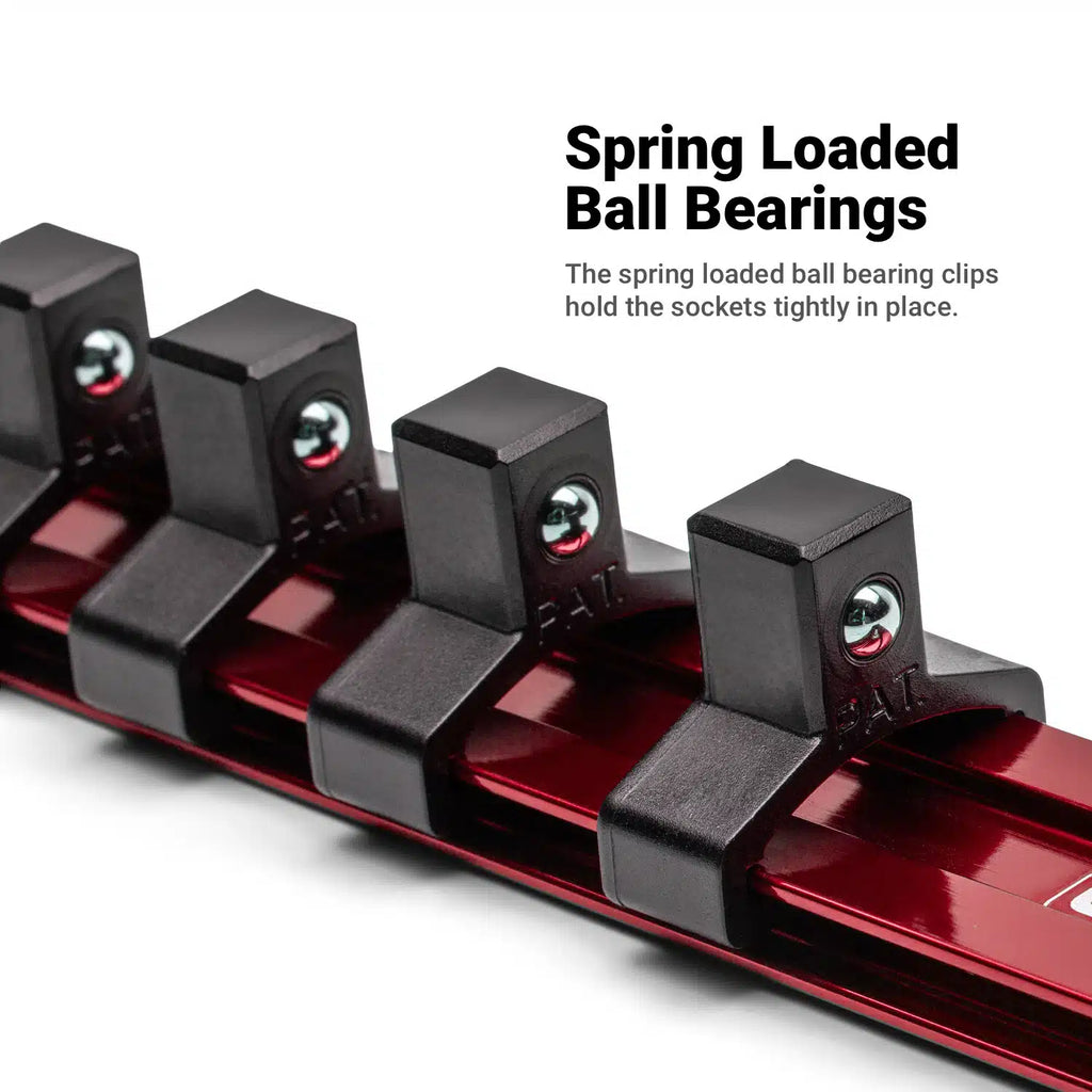 Aluminum Socket Rails, Individuals (Red)