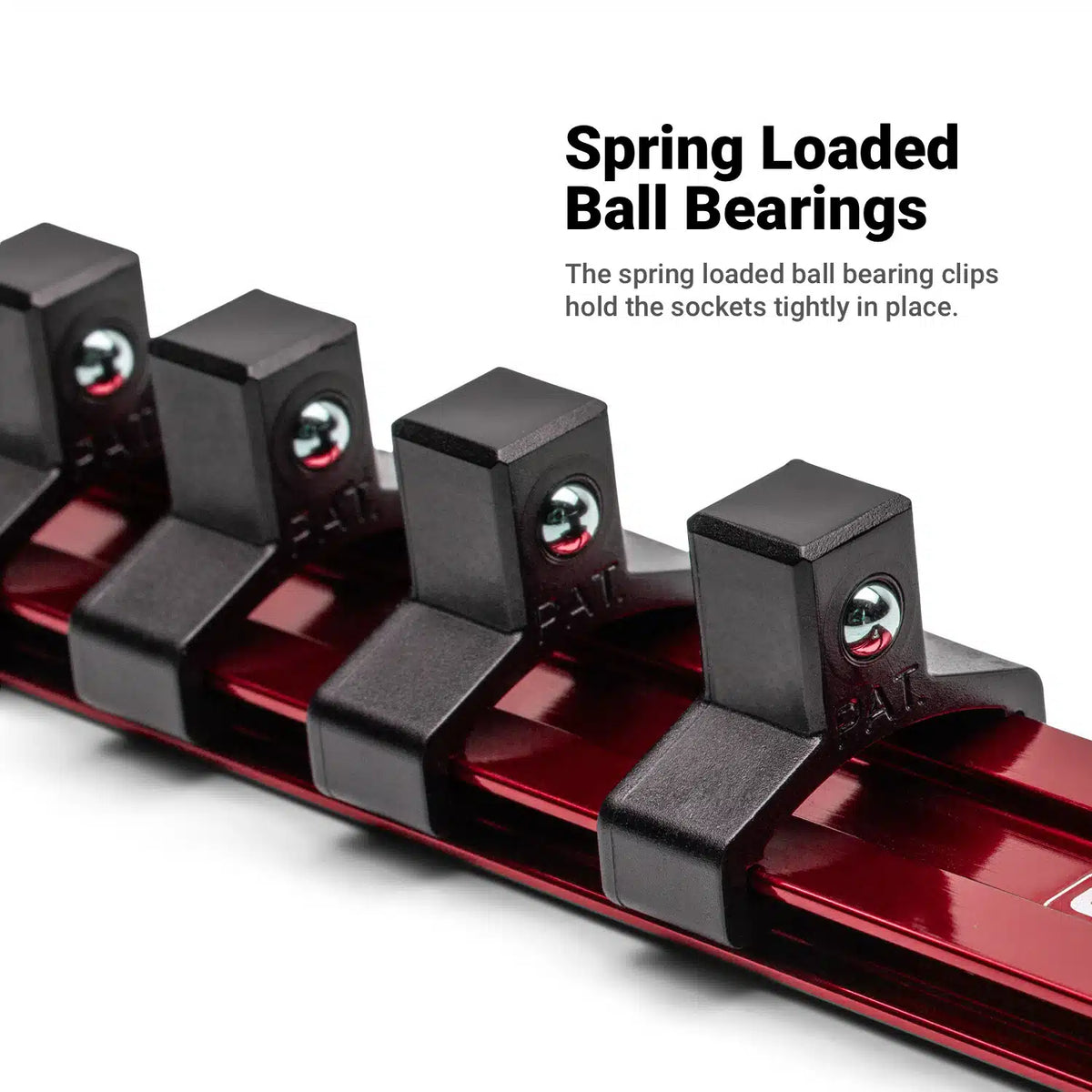 Aluminum Socket Rails, Individuals (Red)