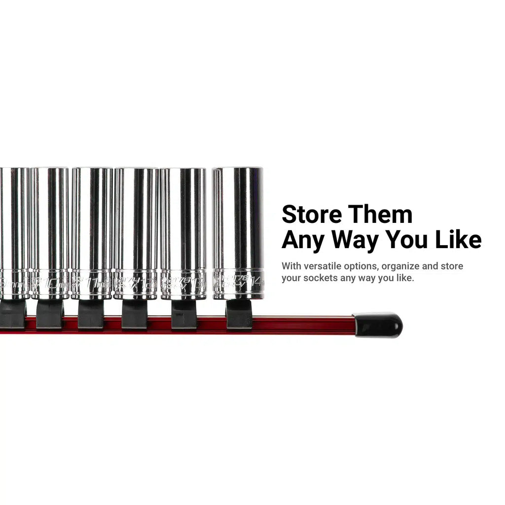 Aluminum Socket Rails, Individuals (Red)