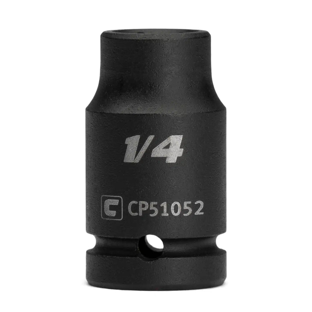 1/4" Drive Shallow Impact Sockets, 6-Point, SAE