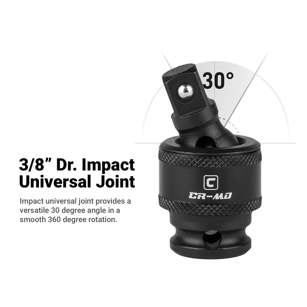 3/8" Drive 6-Point Ultimate Impact Socket Set, 5/16-1"