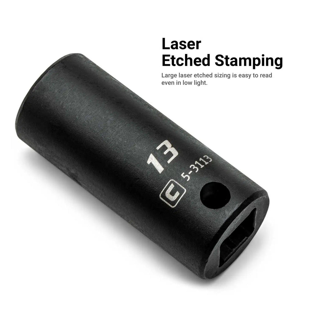 3/8" Drive 6-Point Master Impact Socket Set, 5/16-1"