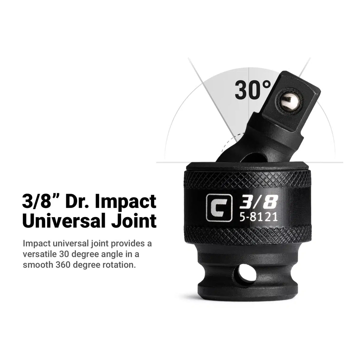 3/8" Drive 6-Point Ultimate Impact Socket Set, 6-24 mm