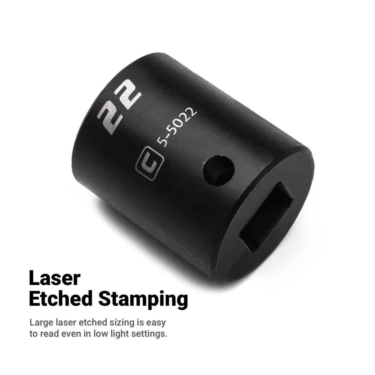 1/2" Drive 6-Point Master Impact Socket Set, 10-27 mm, Billet Aluminum Tray, Blue