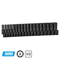 1/2" Drive 6-Point Master Impact Socket Set, 10-27 mm