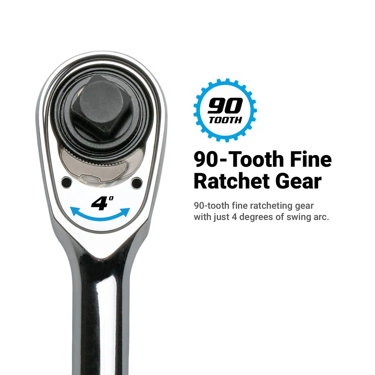 90-Tooth Soft Grip Ratchet Set