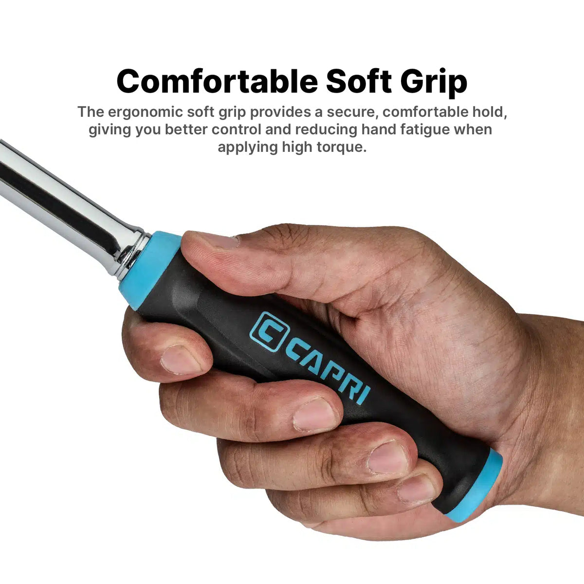90-Tooth Fine Flex-Head+ Ratchet Set w/ Soft Grip
