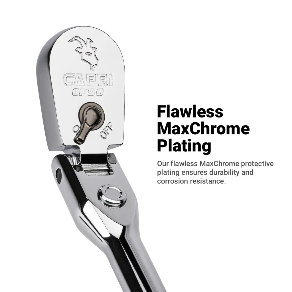 90-Tooth Fine Flex-Head+ Ratchets w/ Soft Grip