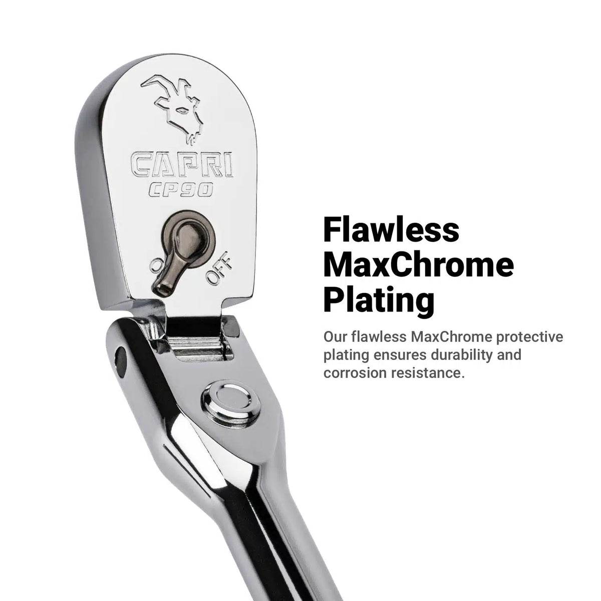 90-Tooth Fine Flex-Head+ Ratchets w/ Soft Grip