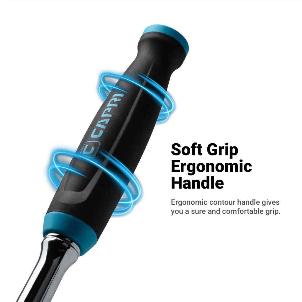 90-Tooth Extra Long Locking Flex-Head Soft Grip Ratchets