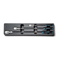 90-Tooth Extra Long Locking Flex-Head Soft Grip Ratchets Set