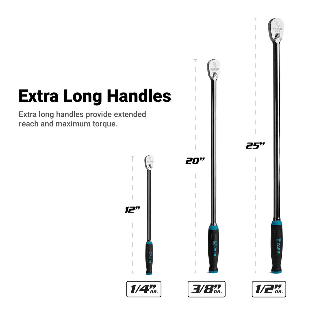 90-Tooth Extra Long Soft Grip Ratchet Set