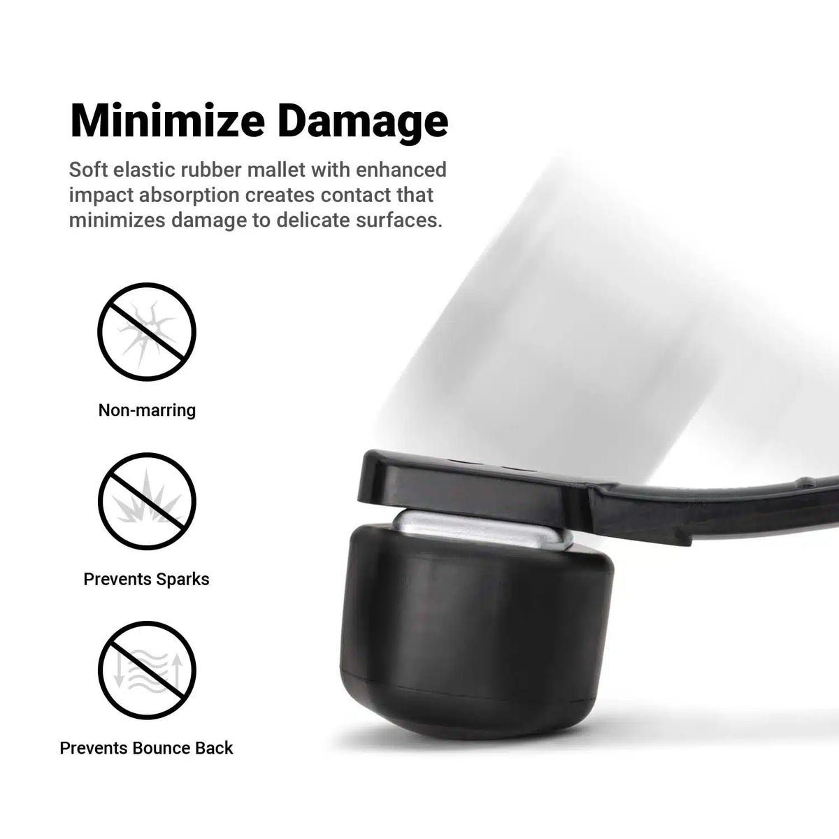 10-inch Soft Rubber Mallet